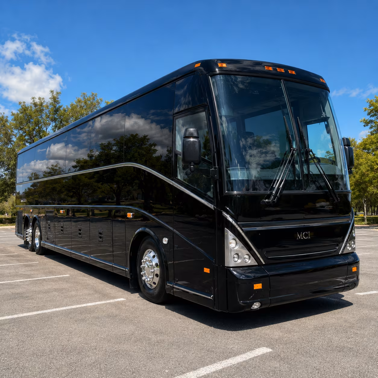 ontario charter bus rentals for airport transfers