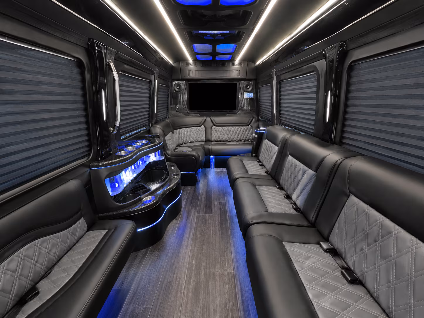 west covina 50 passenger party bus interior