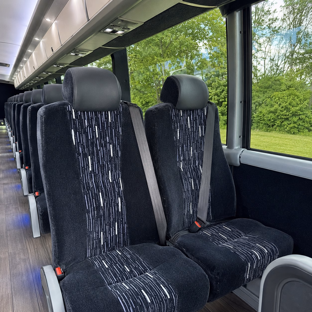 west covina charter bus interior